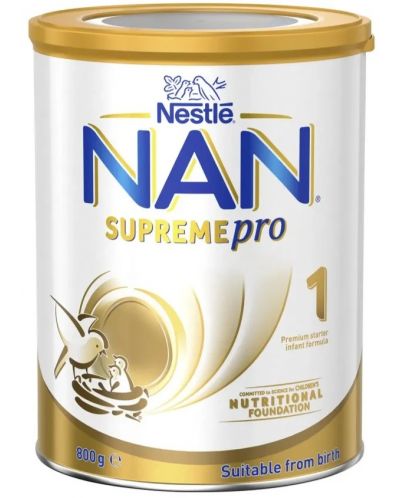 Мляко на прах за кърмачета Nestle Nan - Supreme pro 1, 800 g - 1