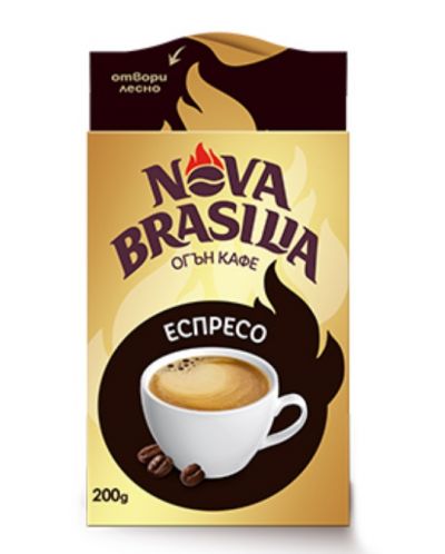 Мляно кафе Nova Brasilia - Еспресо Голд, 200 g - 1
