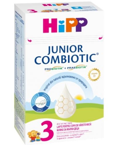 Мляко за малки деца Hipp - Combiotic 3, 500 g - 1