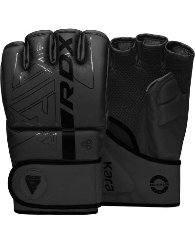 MMA ръкавици RDX - F6 Kara Grappling Gloves,  черни - 1