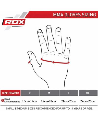 MMA ръкавици RDX - F15 , черни - 9
