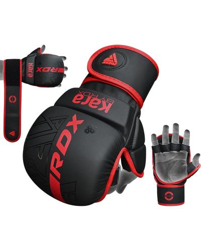 MMA ръкавици RDX - F6 Kara Plus , червени/черни - 2
