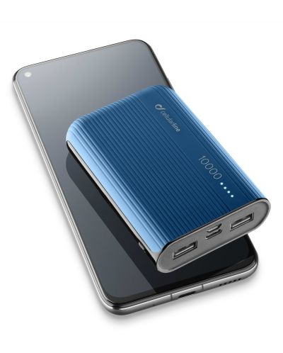Портативна батерия Cellularline - PowerTank, 10000 mAh, синя - 2