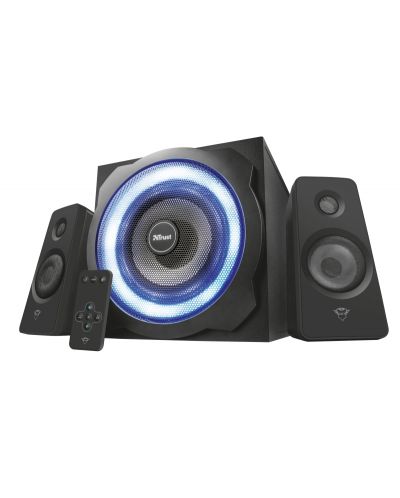 Аудио система Trust - GXT 629 Tytan 2.1 RGB, черна - 2