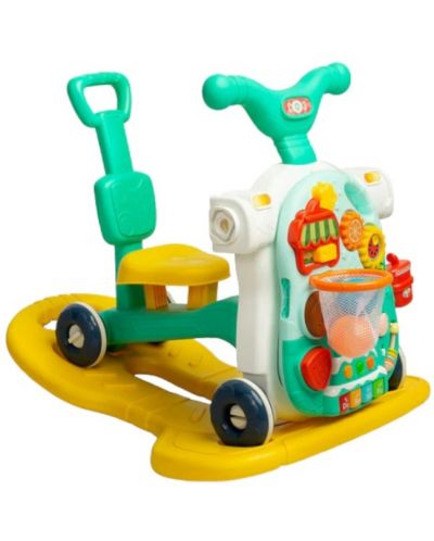 Многофункционална проходилка 5 в 1 Caretero Toyz - Turquise  - 1