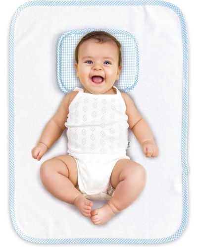 Многократна подложка за преповиване BabyJem - White with blue - 2