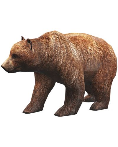 Модел за сглобяване от хартия - Кафява мечка, 25 x 42 cm - 1