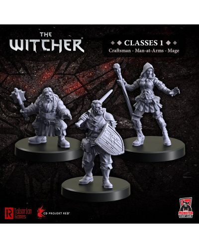 Модел The Witcher: Miniatures Classes 1 (Mage, Craftsman, Man-at-Arms) - 5