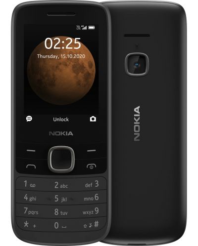Мобилен телефон Nokia - 225 DS TA-1316, 2.4", 128MB, черен - 3