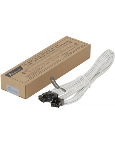 Mодулен кабел Seasonic - PCIe 5.0/12VHPWR, 75 cm, бял - 7
