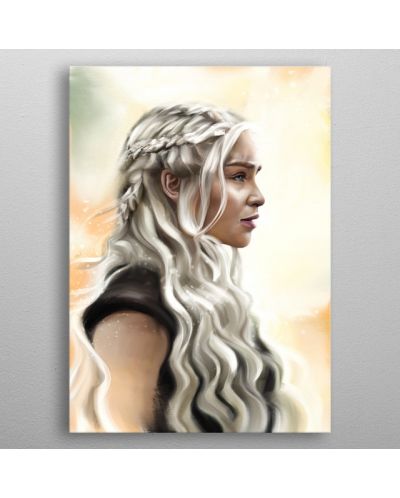 Метален постер Displate - MovieTV: Game of Thrones, Mother of dragons - 3
