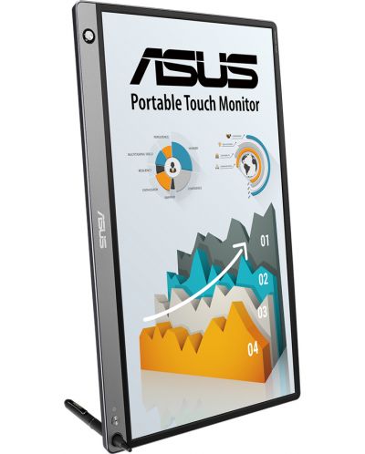 Монитор ASUS - ZenScreen Touch MB16AMT, 15.6'', FHD, IPS, батерия - 5