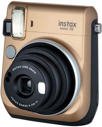 Моментален фотоапарат Fujifilm - instax mini 70, златист - 4