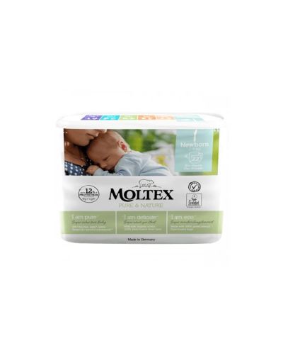 Еко пелени за новородвно - Moltex, 2-4 kg, 22 броя