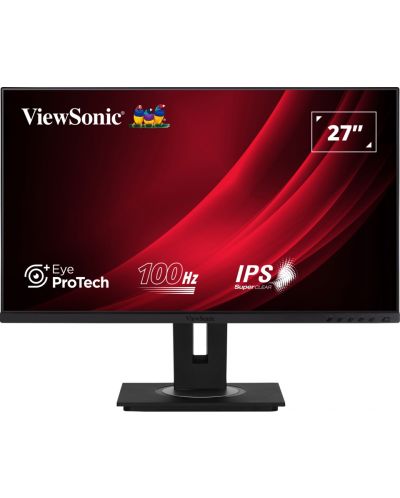 Монитор ViewSonic - VG2748A-2, 27'', FHD, IPS, USB Hub, черен - 1