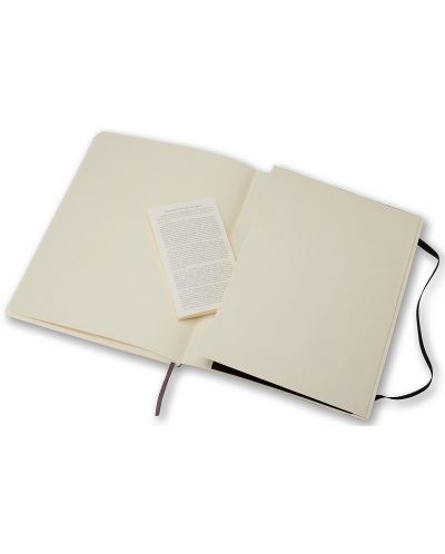 Тефтер с меки корици Moleskine Classic Notebook XL – Черен, линирани листа - 4