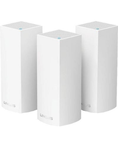 Wi-fi система Linksys - Velop Intelligent Mesh WiFi 6.6Gbps, 3 модула, бяла - 1
