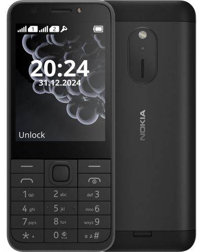 Мобилен телефон Nokia - 230 TA-1609, 2.8'', 8MB/16MB, черен - 1