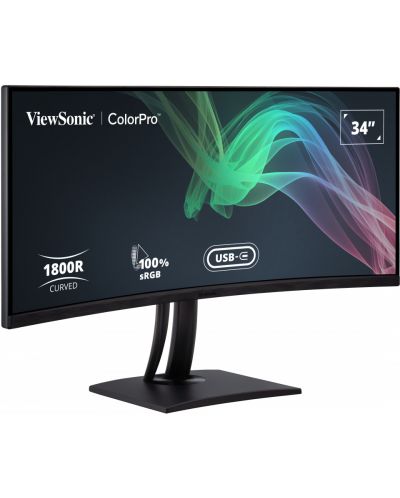 Монитор ViewSonic - ColorPro VP3481A, 34'', UWQHD, VA, USB Hub, Curved - 3