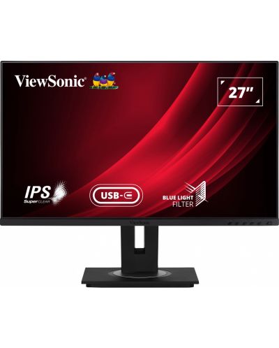 Монитор ViewSonic - VG2755-2K, 27'', WQHD, IPS, USB Hub, черен - 1