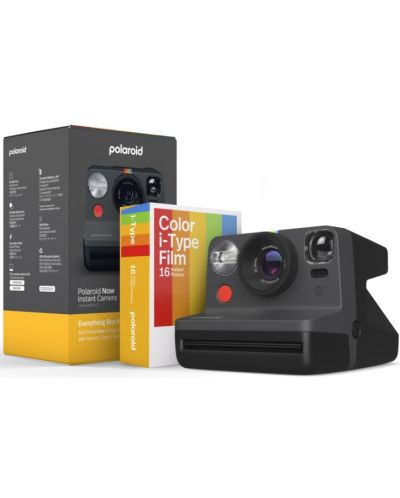Моментален фотоапарат Polaroid -Now Gen 2 Everything Box, черен - 1