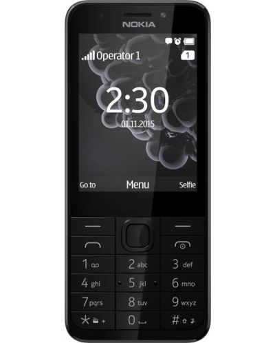 Мобилен телефон Nokia - 230 DS RM-1172, 2.8", 16MB, тъмносив - 1