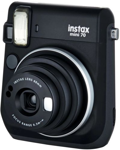 Моментален фотоапарат Fujifilm - instax mini 70, черен - 4