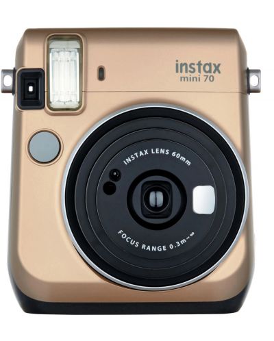 Моментален фотоапарат Fujifilm - instax mini 70, златист - 3