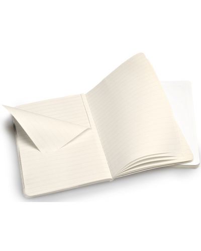 Комплект джобни тефтери Moleskine Volant Notebook – Бял, линирани листа - 3
