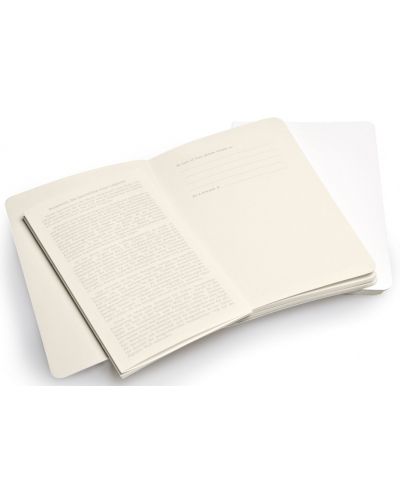 Комплект джобни тефтери Moleskine Volant Notebook – Бял, линирани листа - 2