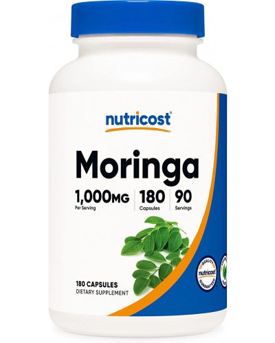 Moringa, 180 капсули, Nutricost - 1