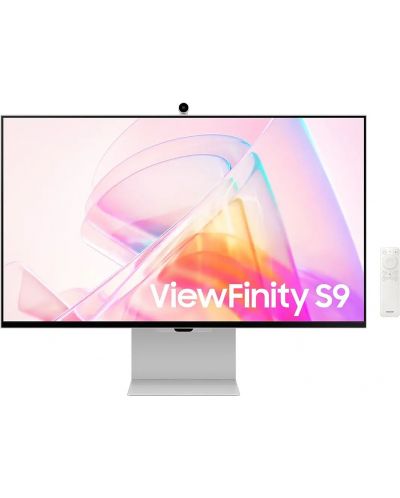 Монитор Samsung - ViewFinity S9 S90PC, 27'', 5K, IPS, Anti-Glare, сребрист - 1