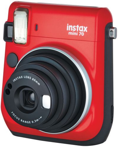 Моментален фотоапарат Fujifilm - instax mini 70, червен - 3