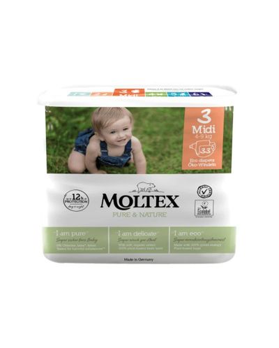 Еко пелени Moltex - Мини, 4-9 kg, 33 броя