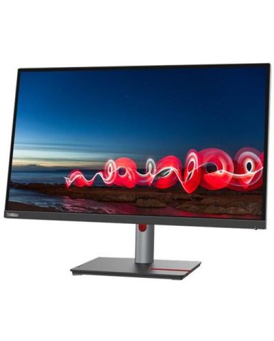 Монитор Lenovo - ThinkVision T27h-30, 27", QHD, IPS, Anti-Glare, USB хъб - 2