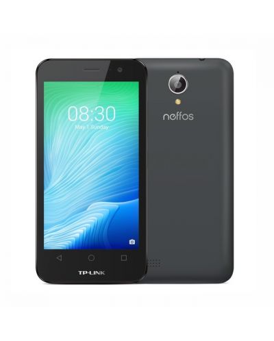 Мобилен телефон Neffos Y50, 4.5 инча, тъмно сив - 1