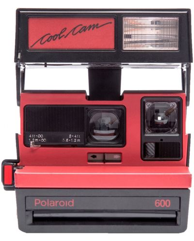 Моментален фотоапарат Polaroid - 600 Cool Cam, Refurbished, червен - 1