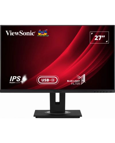 Монитор ViewSonic - VG2755, 27'', FHD, IPS, USB Hub, черен - 1