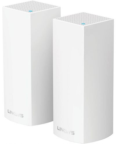 Wi-fi система Linksys - Velop Intelligent Mesh WiFi 4.4Gbps, 2 модула, бяла - 1