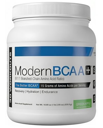 Modern BCAA Plus, зелена ябълка, 535 g, USP Labs - 1