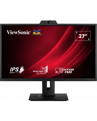 Монитор ViewSonic - VG2740V, 27'', FHD, IPS, USB Hub, черен - 1