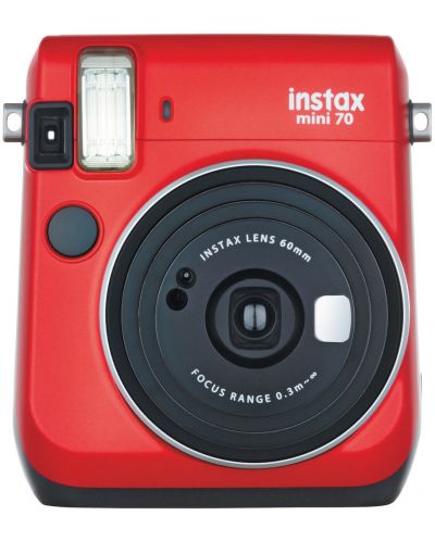 Моментален фотоапарат Fujifilm - instax mini 70, червен - 1