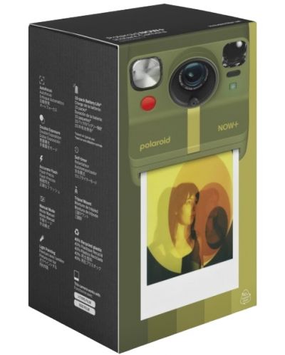 Моментален фотоапарат Polaroid - Now+ Gen 2, зелен - 7