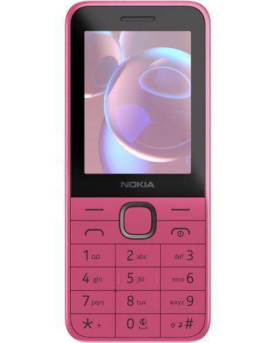 Мобилен телефон Nokia - 225 4G TA-1610, 2.4'', 64MB/128MB, розов - 2