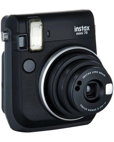 Моментален фотоапарат Fujifilm - instax mini 70, черен - 1