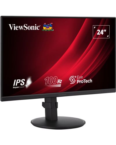 Монитор ViewSonic - VG2408A-MHD, 23.8'', FHD, IPS, черен - 2