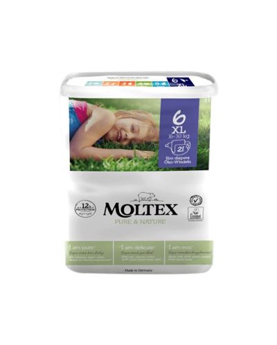 Еко пелени Moltex - XL, 16-30 kg, 21 броя