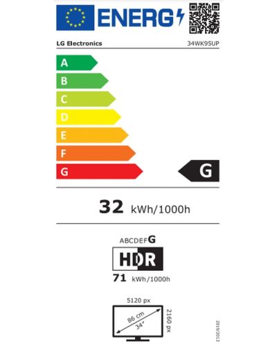 Монитор LG - 34WK95UP-W, 34'', 5K2K, IPS, Anti-Glare, Titan - 5