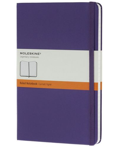 Тефтер с твърди корици Moleskine Classic – Лилав, линирани листа
