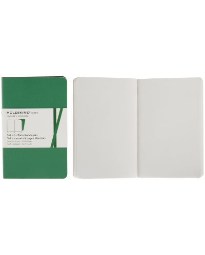 Комплект джобни тефтери Moleskine Volant Notebook – Зелен, бели листа - 3